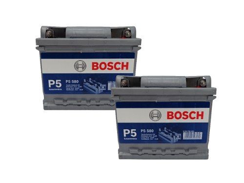 Kit 2 Bateria Estacionária Bosch P5 580 40ah Nobreak Alarme