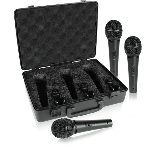 Kit Behringer com 3 Microfones Xm-1800s
