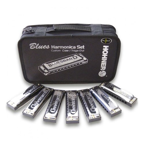 Kit Blues C/7 Harmonicas (C, D, E, F, G, A, Bb) - Hohner