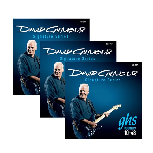 KIT C/ 3 Jogos de Encordoamentos GHS David Gilmour 10/48 - EC0253K3