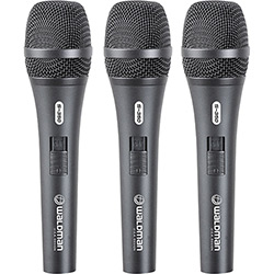 Kit C/ 3 Microfones de Mão C/ Fio S3503P Waldman