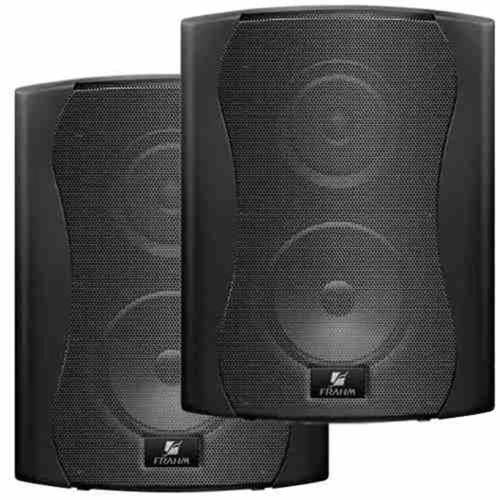 Kit Caixa Acústica PS 5 Plus Preta 2x50w Sonorização Frahm FRA-108