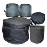 Kit Capa Bag para Bateria Bumbo 22 + 4 Pçs C/ Baquetas