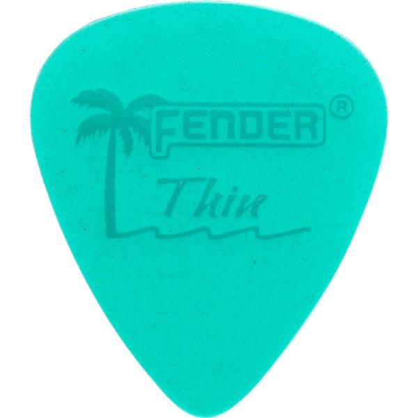 Kit com 12 Palhetas California Clear Fina Verde Fender - Fender