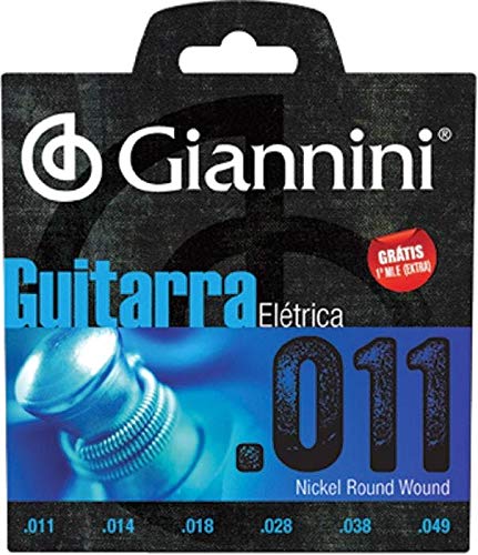 Kit com 6 Jogos de Cordas de Guitarra GEEGST11 Giannini