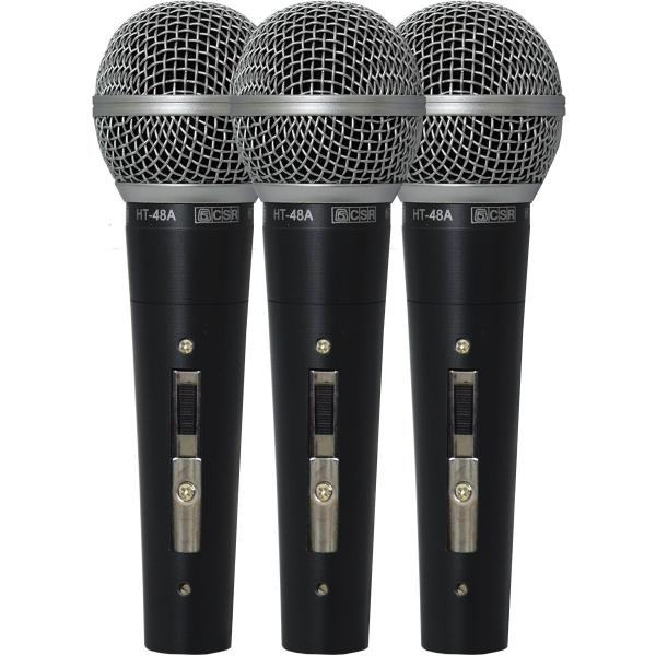 Kit com 3 Microfones HT-48-3 - CSR