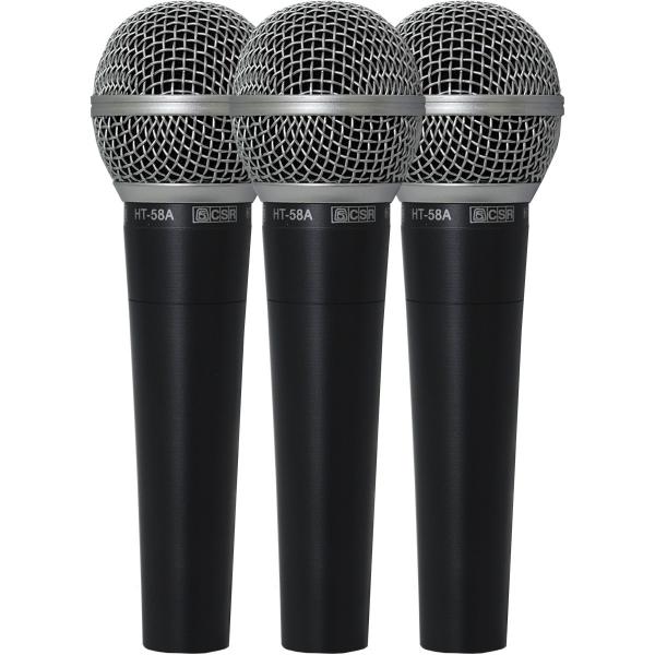 Kit com 3 Microfones HT-58A 3 - CSR