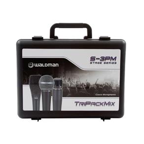 Kit com 3 Microfones Waldman S-3Pm com S-580 / S-570 / S-870
