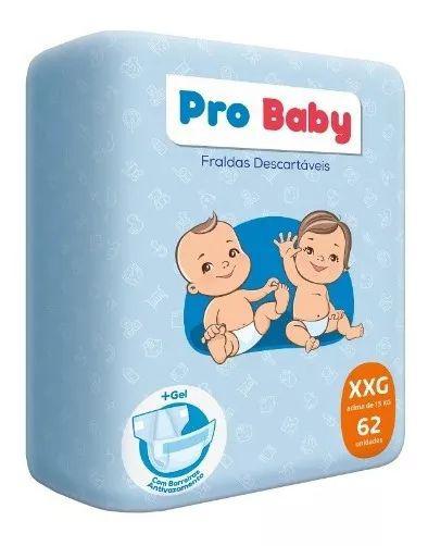 Kit com 3 Pacotes Fraldas XXG Pro Baby