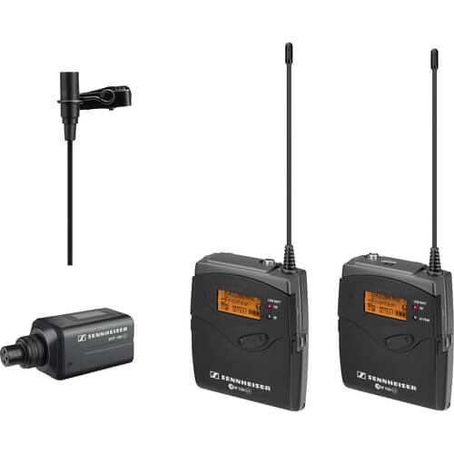 Kit Combo Microfone Sem Fio Lapela ME2 Sennheiser EW 100-ENG G3-G Wireless Conversor XLR (G:566-608MHz)