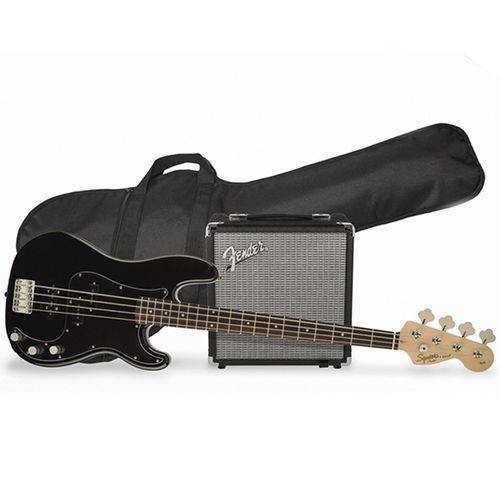 Kit Contrabaixo Fender 037 1982 - Squier Affinity Pj Bass Rumble 15 Black