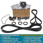Kit correia dentada + bomba de água para Honda Accord Acura CL TL MDX Odyssey V6