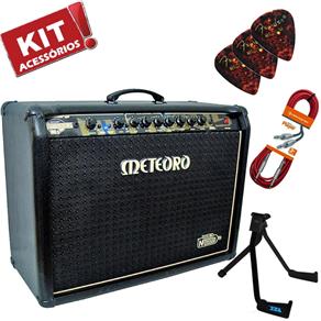 Kit Cubo Amplificador Guitarra Gs160 Pre Valvulado Meteoro + Acessórios