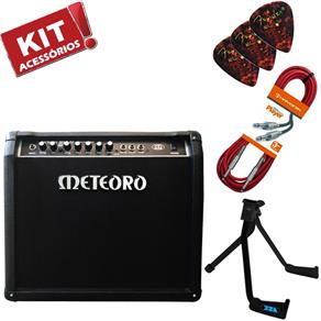 Kit Cubo Amplificador Guitarra Mgr50 50W Meteoro + Acessórios