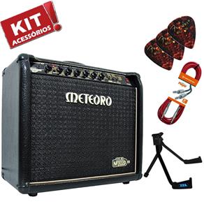 Kit Cubo Amplificador Guitarra Nitrous Gs100 Elg Meteoro + Acessórios