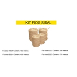 Kit de 4 Rolos De Fios de sisal Natural | 4 Rolos | Sisalandia | 95 % de fibra de sisal natural | 100% biodegradável
