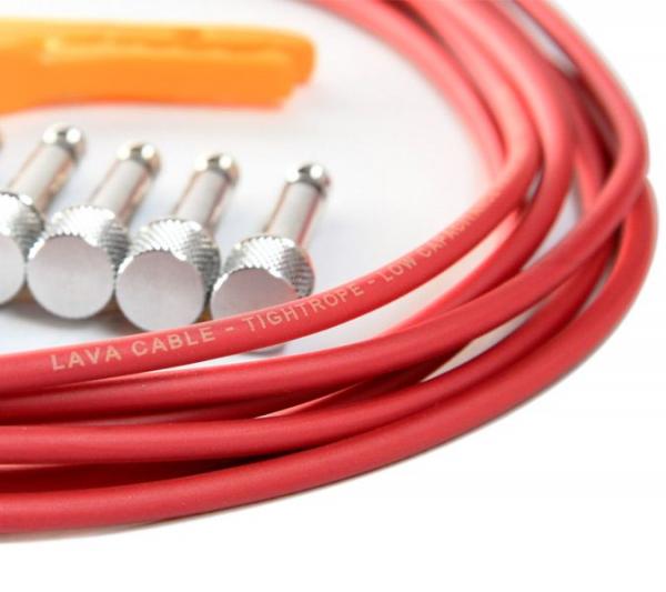 Kit de Cabos para Pedais Lava Cable TightRope Solder-free - Vermelho