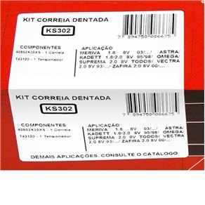 Kit de Correia Dentada Astra / Zafira - Gates Ks302