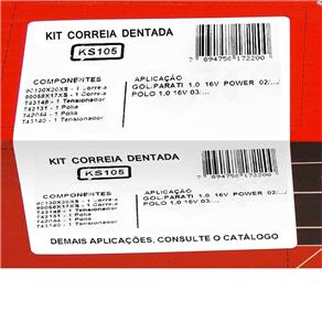 Kit de Correia Dentada Gol / Parati / Polo - Gates Ks105