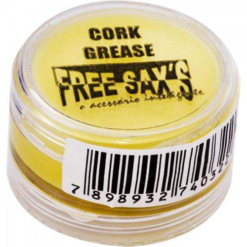 Grease Lubrificante de Cortiça para Voltas e Encaixes Grease Cork 8 Amarelo Free Sax
