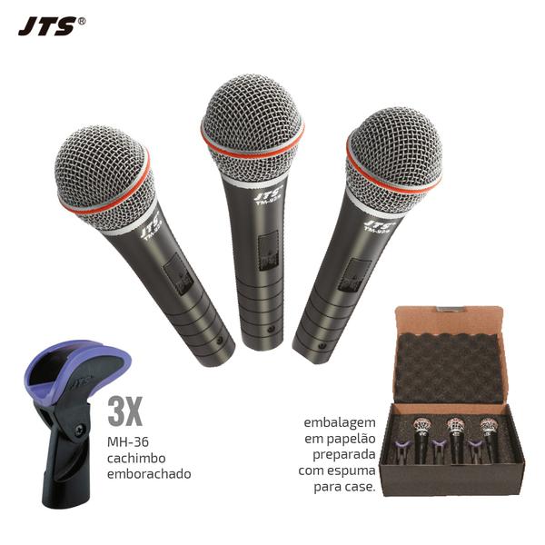 Kit de Microfone de Mão Profissional - TM-929 - com NF - Jts