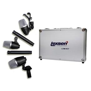 Kit de Microfone Lexsen LDM Kit C/ 5 Microfones P/ Bateria