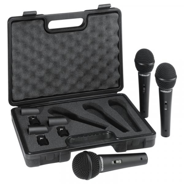 Kit de Microfones Behringer XM1800S Preto (03 Unidades)