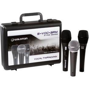 Kit de Microfones + Cachimbos Svoc 3pm Preto Waldman
