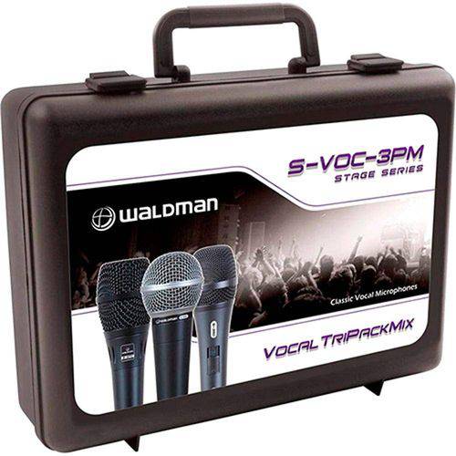 Kit de Microfones Stage S-Voc-3pm Waldman