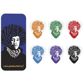 Kit de Palhetas Jimi Hendrix Dunlop Lata com 6 Unidades 8731