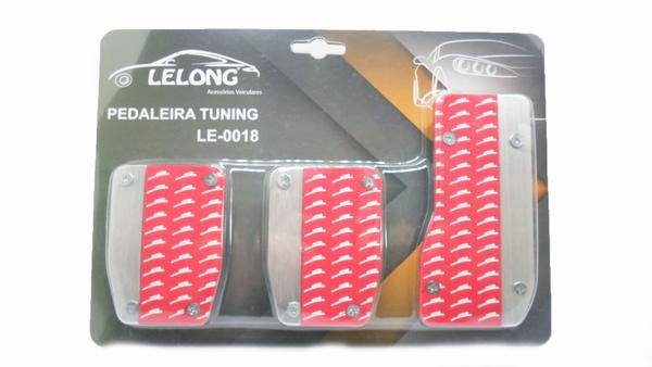 Kit de Pedaleiras Automotiva Tuning em Alumínio Le-0018 - Lelong