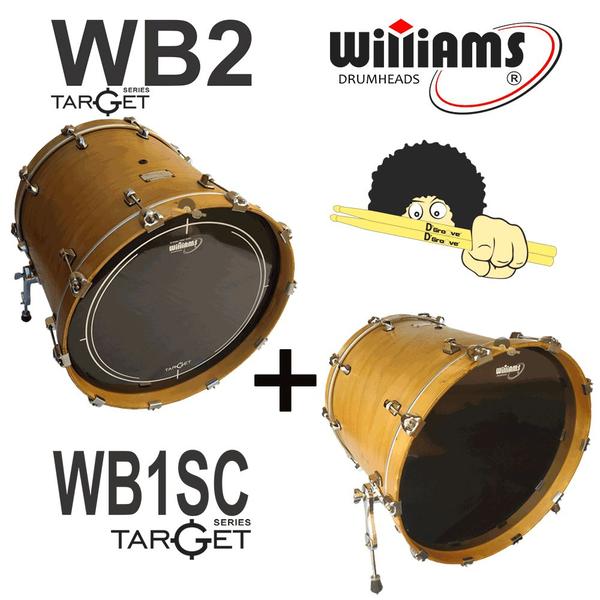 Kit de Peles Williams - Target WB2(Batedeira) Black 20 e Resposta WS1SC 20
