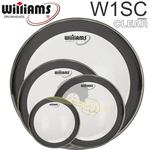 Kit de Peles Williams – W1SC Filme simples clear c/ anel abafador (10/12/14/22)