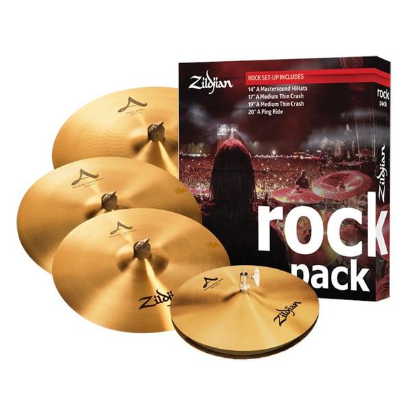 Kit de Pratos Zildjian Rock a Series - A0801r - 14msoundhh+17medthincrash+19medthincrash