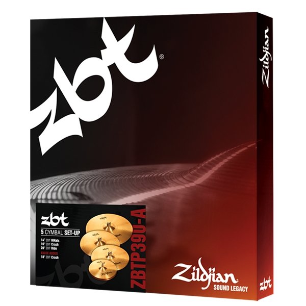 Kit de Pratos Zildjian Zbt Five - Zbtp390-a - 14hh 16crash 18crash 20ride