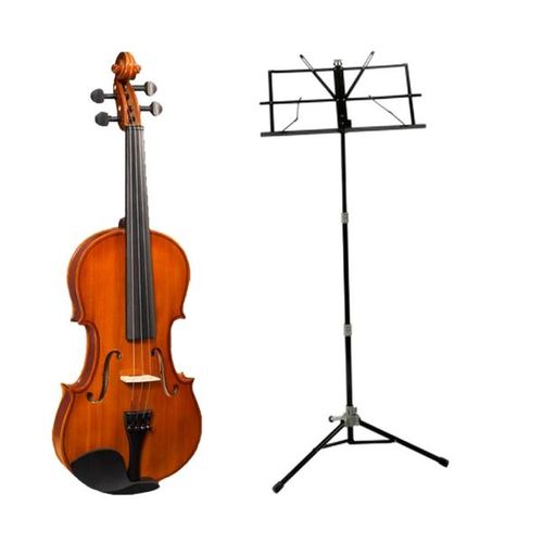 Kit de Violino Vogga Von112n 1/2 Breu Estante e Arco