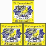 Kit 3 Encordoamento Para Cavaquinho Canário Aço Giannini