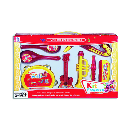 Kit Fanfarra com Instrumentos Musicais Infantil Fenix Ff-253