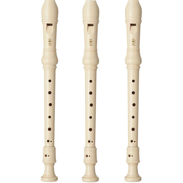 Kit 3 Flautas Soprano Barroca Yamaha YRS24B