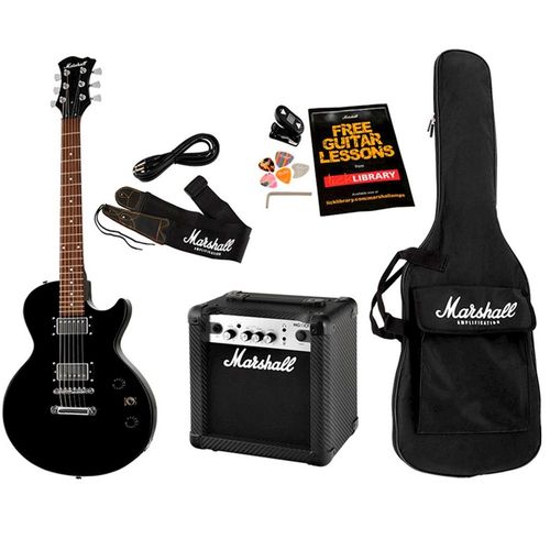 Kit Guitarra e Amplificador 10w Marshall Mgap B