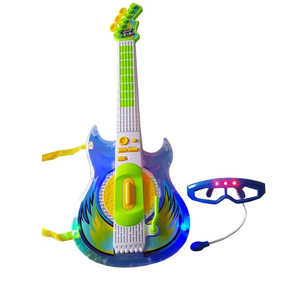 Kit Guitarra e Microfone Karaoke Rocking Boy Guitar Micset - Geral