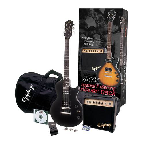 Kit Guitarra Epiphone Les Paul Player Pack - Preta