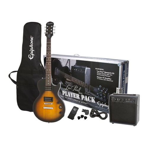 Kit Guitarra Epiphone Les Paul Player Pack - Sunburst
