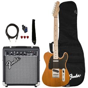 Kit Guitarra Fender Squier Affinity Telecaster Frontman 15 Butterscotch