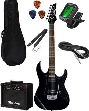 Kit Guitarra Ibanez GRX20 com Amplificador, Afinador, Bag, Cabo, Correia e Palhetas