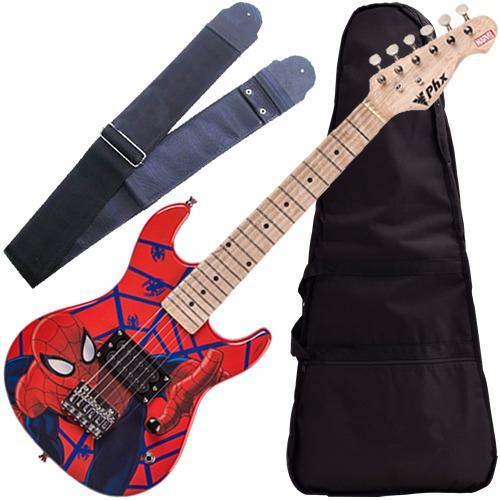 Kit Guitarra Infantil Marvel Spider Man Phx com Capa