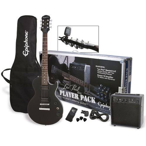 Kit Guitarra Les Paul Special Black Player Pack Epiphone
