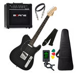 Kit Guitarra Phx Telecaster Tl1 Preto Cubo Borne Afinador