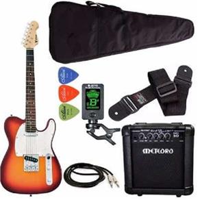 Kit Guitarra Phx Telecaster Tl1 Sunburst + Meteoro Afinador