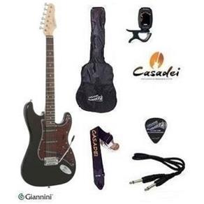 KIT Guitarra Strato Giannini G-100TT BK